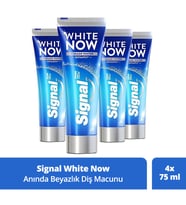 Signal Diş Macunu White Now Anında +1 Ton Beyaz Dişler 75 ml x4