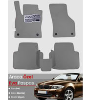 BMW 1 SERİSİ E88 CABRİO (2004-2011) Uyumlu EVA Paspas Tam Set–Araca Özel,Su Geçirmez,Kolay Montaj