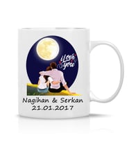 Kişiye Özel Sevgili İçin Hediye Fotoğraflı Tasarım Kupa Çay Kahve Hediye Bardak