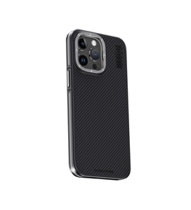 Joko Apple İphone 15 Pro Kılıf Aramid 600d Kevlar Karbon Fiber Magsafe Kapak - Gri