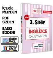 2026 MEB ÖDM İlkokul 3.Sınıf İNGİLİZCE Çalışma Kitabı Alıştırmalı Soru Bankası BASKI ÜCRETİ