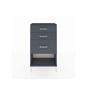 Arges Komodin 3 Çekmeceli 60x30x106 Antrasit-Antrasit