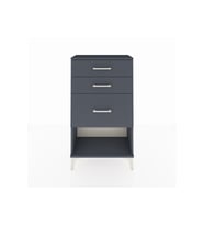 Arges Komodin 3 Çekmeceli 60x30x106 Antrasit-Antrasit