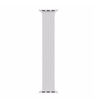 Microsonic Apple Watch Series 4 44mm Kordon, (Small Size, 127mm) Braided Solo Loop Band Beyaz