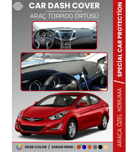 HYUNDAİ ELANTRA (2011-2017) Torpido Örtüsü Ön Göğüs Araca Özel UV Koruma Kaymaz Kolay Montaj