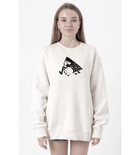 Monogatari Anime Suruga Monkey Symbol Beyaz Kadın 2ip Sweatshirt