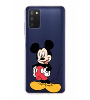 Samsung Galaxy A03s  Kapak Mickey Mouse Tasarımlı Şeffaf Silikon Kılıf