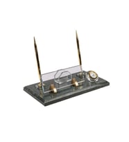 Mermer Masa isimlik Modern ve Şık Ofis Dekoru (Sarı-Kırmızı)