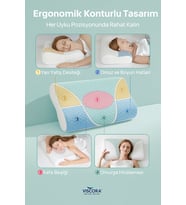 VISCORA Akıllı Visco Köpük Yastık – Ergonomik Kafa ve Omurga Desteği