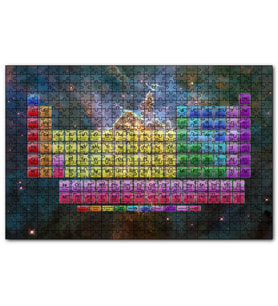 Cakapuzzle Periyodik Cetvel Galaksiler Arkaplan  Puzzle Yapboz MDF (Ahşap) (120 Parça)
