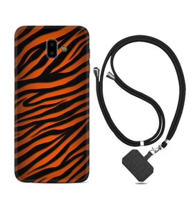 Samsung J6 Plus J7 Prime J7 Pro M20 Kılıf Boyun Askılı Silikon Leopar Yeni 1676
