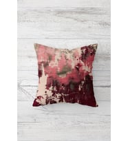 Batik Renk Geçişli Çift Tarafı Baskılı Gizli Fermuarlı Yastık Kılıfı Kırlent Koltuk Yastık Kılıfı (Pudra)