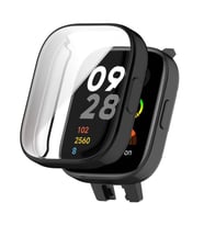 Microsonic Xiaomi Redmi Watch 3 Active Kılıf 360 Full Round Soft Silicone Siyah (Siyah)