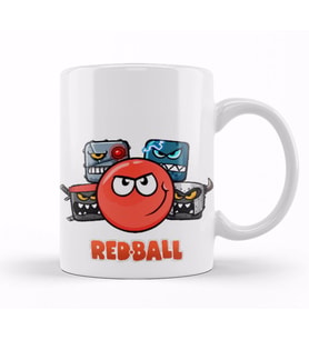 Red  Ball Kupa Bardak Porselen