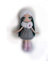 Prenses Bebek Amigurumi Organik Oyuncak