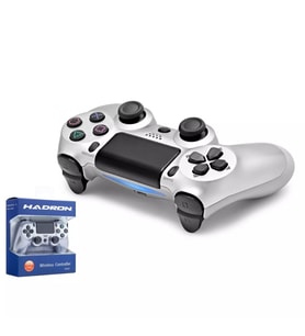 Hadron HD323 PS4 Uyumlu DoubleShock 4 Titreşimli Kablosuz GamePad - Gümüş