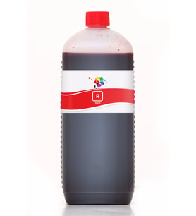 QC HP 45 HP 1918 TIJ 2.5 Endüstriyel Kodlama Ve Markalama Dye Mürekkep Red - Kırmızı 1000ml