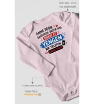 Anneye özel Uzun Kollu Bebek Body %100 Pamuk