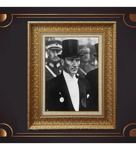 ÖZEL SERİ ALTIN VARAKLI ATATÜRK TABLO S1031