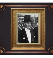 ÖZEL SERİ ALTIN VARAKLI ATATÜRK TABLO S1031
