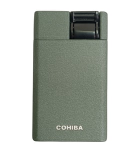 Cohiba Tek Torch Perde Alev Haki Metal Puro Çakmağı - TR9630