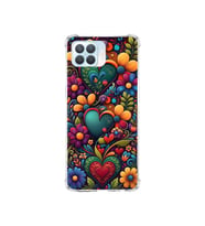 PrintiFy Oppo Reno4 Lite ile Uyumlu Düşlerin Dansı Serisi Çiçeklerin Dansı Tasarımlı Uv Baskılı Köşe Korumalı Antişok Kılıf