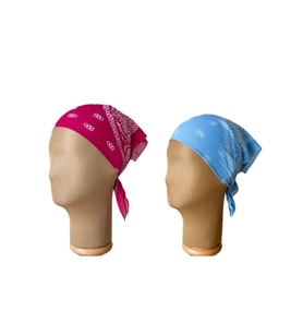 %100 Pamuklu Klasik Desen Unisex 2li Bandana Seti Renkli Bandana Etnik Desenli A Kalite Bandana