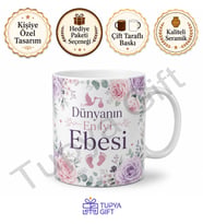 Ebeye Hediye Kişiye Özel Baskılı Kupa Bardak Ebe Günü Hediyesi
