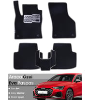 AUDİ A3 HATCHBACK (2020-2025) Uyumlu EVA Paspas Tam Set–Araca Özel,Su Geçirmez,Kolay Montaj
