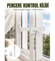 İçe Açılan Camlar İçin Emniyet Kilidi Seti 3 lü Yeni Nesil