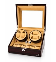 Watch Winder Brooklands 4'lü +6 Muhafazalı Otomatik Saat Kurma Kutusu