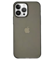 Durukar® iPhone 14 Pro Kılıf Pc Sert Şeffaf Kapak - Siyah