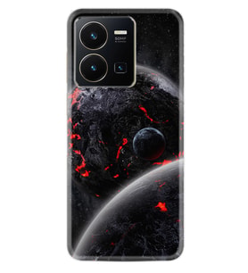 Vivo Y22 Kılıf Resimli Desenli Silikon Platinium Series Dark World 1867