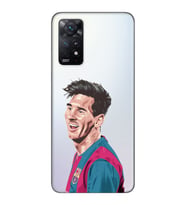Redmi Note 11S - Note 11 Uyumlu Lionel Messi Tasarımlı Şeffaf Telefon Kılıfı