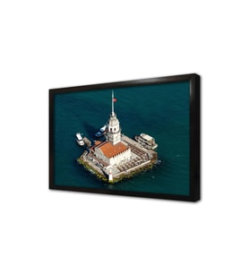 İstanbul Kız Kulesi Çerçeveli Cam Tablo