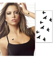 Geçici Dövme Kuş Barış Güvercin Özgürlük Su Geçirmez Ufak Kol Vücut Dövmesi Tattoo