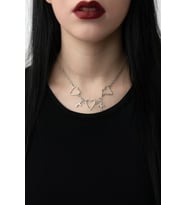 Kalp ve Haç Figürlü Unisex Kolye – 60 cm Zincirli Şık ve Anlamlı Tasarım