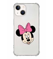 Apple iPhone 13 Mini Uyumlu Köşe Korumalı Antişok  Kapak Minnie Mouse Tasarımlı Şeffaf  Kılıf