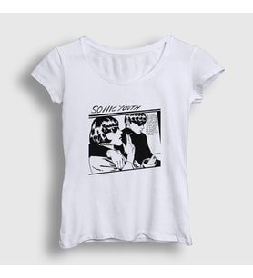 Presmono Kadın Beyaz Goo Sonic Youth T-Shirt 452689tt (Beyaz)