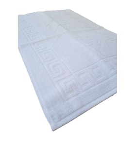 2 li Ayak İzli Banyo Paspas 100 Pamuklu Ayak Havlusu 50x70 Cm (Çok Renkli)