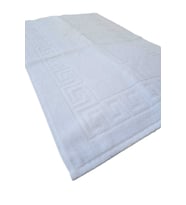 2 li Ayak İzli Banyo Paspas 100 Pamuklu Ayak Havlusu 50x70 Cm (Çok Renkli)