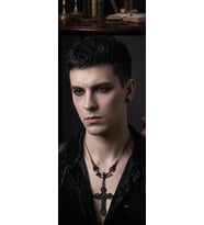 DÜKKAN DESİGN DARK NİGHT MAGİC CROSS HAÇ KOLYE