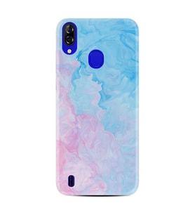 Reeder P13 Blue Kılıf Resimli Desenli Baskılı Silikon Kılıf Pink Blue Abstract 1385
