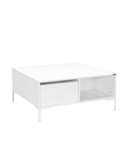 Adore Mobilya Kare Orta Sehpa - Mat Lake Beyaz 90x42x90 cm (GxYxD)