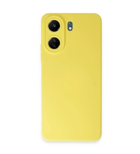 Xiaomi Redmi 13c Kılıf Nano İçi Kadife Silikon - Sarı