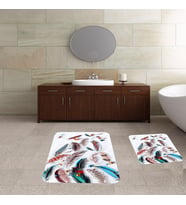 Banyo Halısı Ikili Klozet Takımı Kaymaz Tabanlı Banyo Paspas Takımı (Karışık)