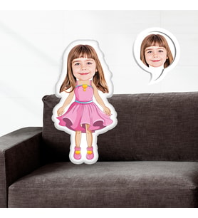 eJOYA Kişiye Özel Fotoğraflı Renkli Barbie Yastık 116129