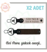 Pudra- Koyu Kahve, İsme Özel Anahtarlık, Kişisel Enerji Bolluk Kaynağı, Hediyelik 520 741 8 Sayılı (Çok Renkli)