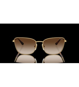 Vogue Kadın Güneş Gözlüğü - Butterfly Altın Metal Çerçeve Kahverengi Degrade Cam 0VO4308S
