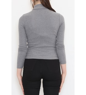 Balıkçı Yaka Body Gri - 8338.1567. (Karışık)